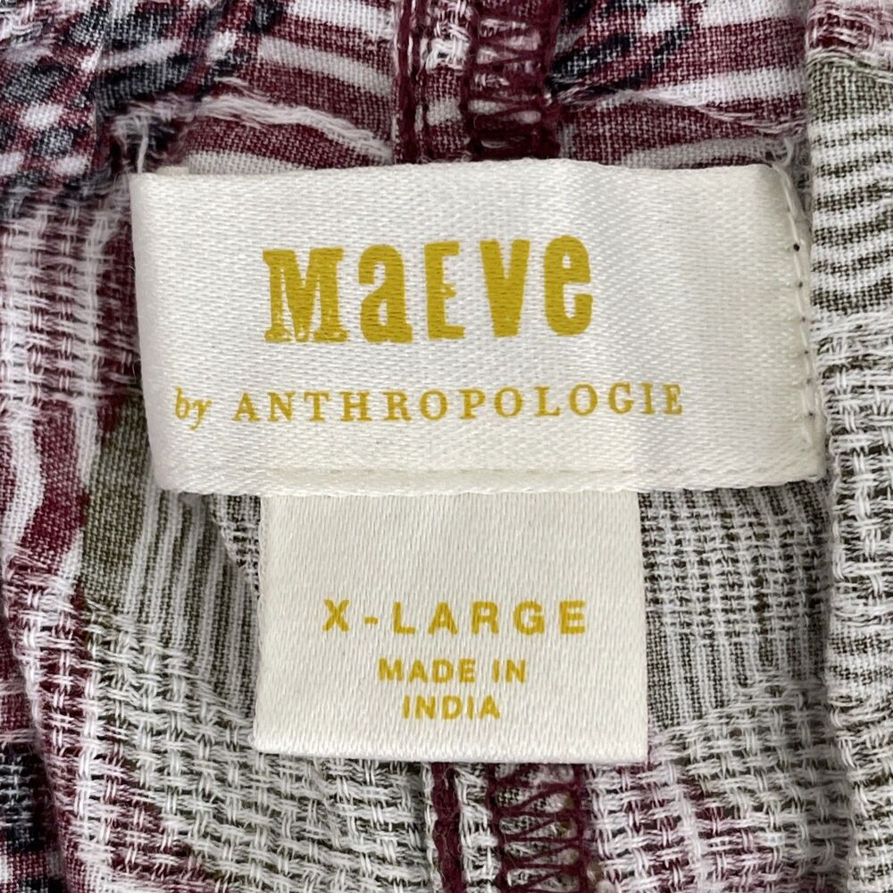 Maeve Size XL Wide Leg Pants Women High Waist Ankle Length - Picture 5 of 9